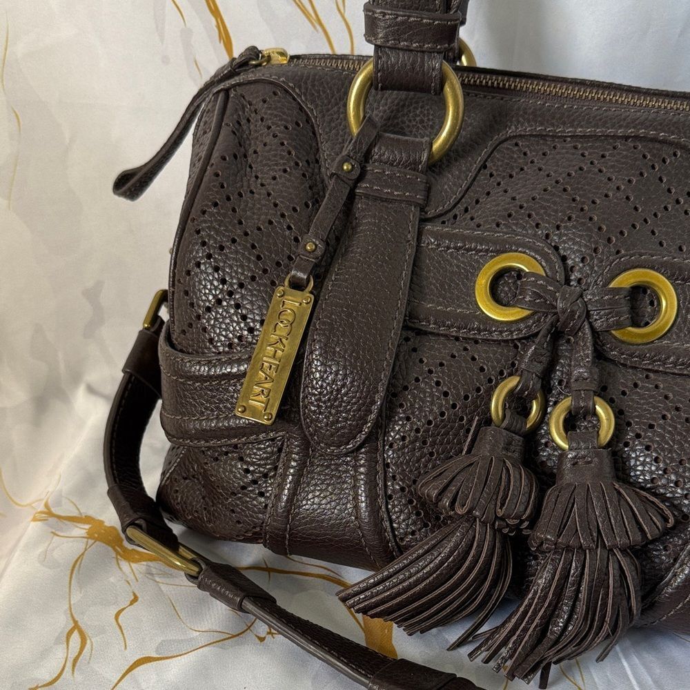 * Lockheart Elegant Brown Handbag - Picture 2 of 15